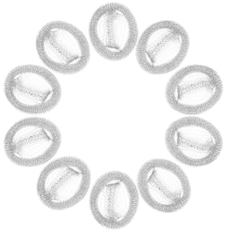 50pcs Stainless Steel Washing Machine Lint Catcher Hose Filters | Silver Finish, Easy Installation, 304 Grade Mesh, Washer Drain Outlet Use, Pack of 50
