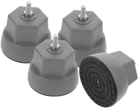 KITANDOVE 4pezzi Tappetini Stabilizzatori Antivibrazione Per Lavatrice e Asciugatrice Supporti Antiscivolo Shockproof Materiale Resistente Per Esperienza Di Lavaggio Silenziosa e Stabile