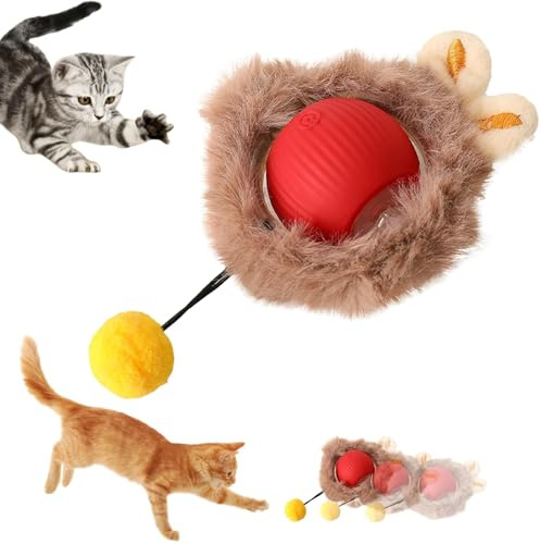 Giocattoli Interattivi per Cani, Palla giocattolo intelligente, Giocattolo automatico per gatti, palla per animali domestici intelligente, Palla Elettrica per Gatti, Cat Toy Ball, per gatti e cani
