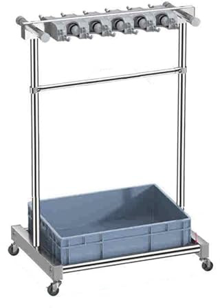 Organizador de escobas, Armario de Almacenamiento extraíble, Soporte para trapeador, Carrito de Herramientas de Acero in
