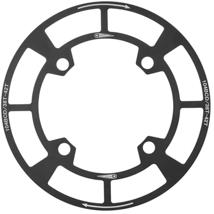 Protector de Cadena - Cubrecoronas de Ciclismo | Accesorios de Aleación de Aluminio con Diseño Hueco, Protección Trasera para Uso Infantil en Carretera