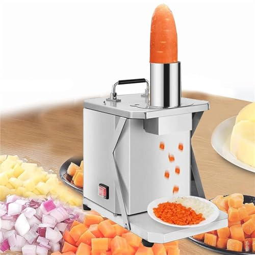 VZXATYOP Picadora de Verduras y Dados de 200 W for Uso doméstico cortadora eléctrica de Frutas trituradora de Patatas cebollas y Zanahorias