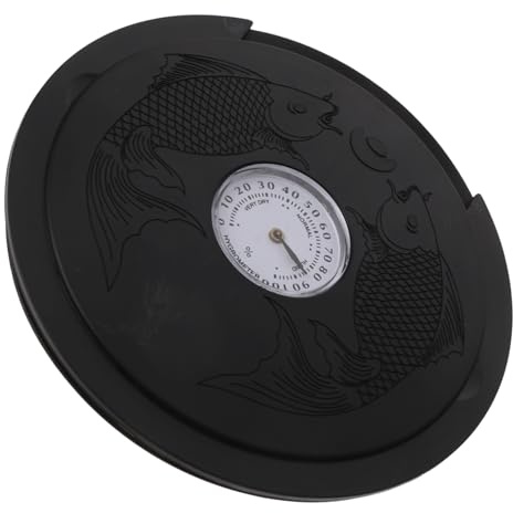 SUPVOX Guitar Humidifier with Hygrometer Acoustic Sound Hole Cover for Folk Guitar Protection Against Cracking and Warping Easy to Install and Compact Design