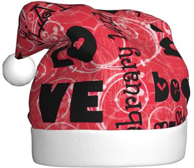 VCzsdff Valentinstag-Druck, Unisex, Erwachsene, jährliche Zeremonie, 1 Stück, Weihnachts-Stirnbänder, Dekoration, Weihnachtsbaum, Schneemann, Nikolausmütze