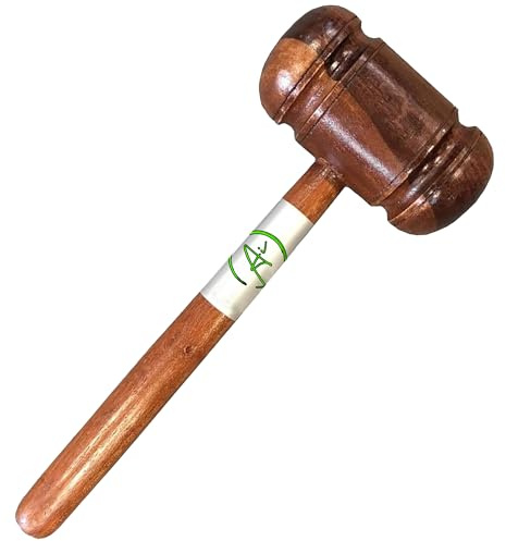 AI Sports Cricket Bat Knocking-In Mallet & Grip Cone Set – Hardwood Bat Mallet for Bat Preparation & Grip Fitting Tool | Essential Cricket Bat Care Equipment