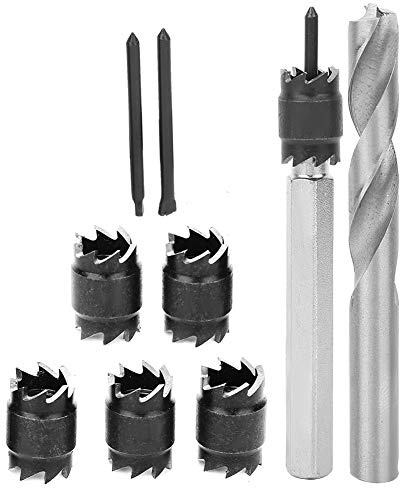 GYZOUKA 9Pcs Spot Weld Drill Bits Set Spot Weld Cutter Sheet Metal Hole Cutter HSS Tip for Power Drill Welding