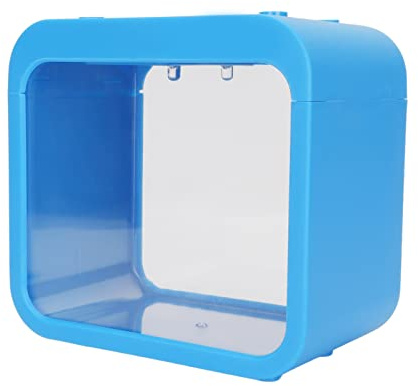 Generic Mini Aquarium Aquaponique Betta à Lumière LED pour Décoration de Bureau, Petit Aquarium Transparent pour la Maison, Le Bureau, Plastique 13 X 8 X 12 Cm