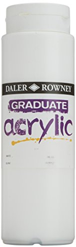 Daler-Rowney Acrylic - Pintura acrílica, color 011 Weiß 500 ml Flasche