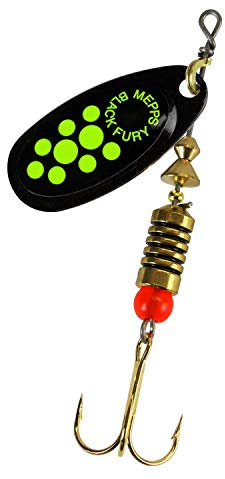 Mepps Black Fury Schwarz Spinner Gr 4