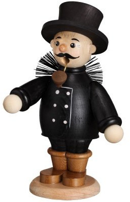 Rudolphs Schatzkiste Incense Man Smoking Figure Smoking Man Figurine Chimney Sweep 14cm ore Mountains New
