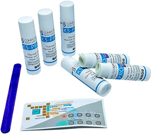 K5-PRO Viskose Wärmeleitpaste für Thermal-Pad Ersatz 60g 6X10g kompatibel mit iPhone, Apple iMac, Sony PS4 & PS3, Xbox, Acer Aspire usw, CSGR
