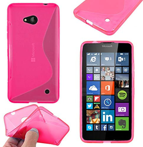 ebestStar - kompatibel mit Microsoft Lumia 640 Hülle 640 LTE Dual Flex Silikongel Handyhülle, Klar TPU Schutzhülle, S-line, Pink