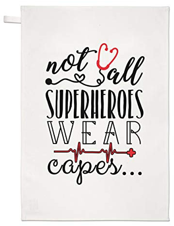 Gift Base Nurse Doktor Rettungssanitäter Nicht Alle Superhelden Kleidung Capes Geschirrtuch Spüllappen