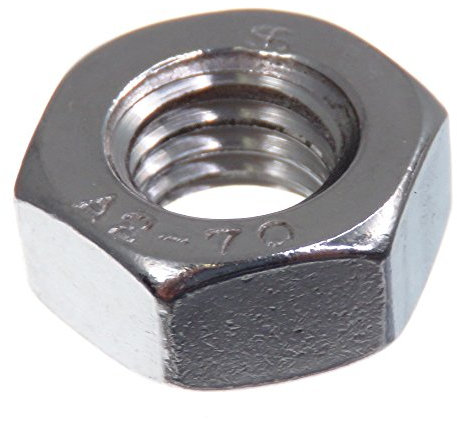 Ecrou SECCARO M10, acier inoxydable V2A VA A2, DIN 934 / ISO 4032, six pans, 20 pièces