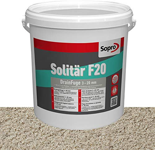 Sopro Designfuge F20 - Mortero para juntas de pavimentación (12,5 kg, arena)