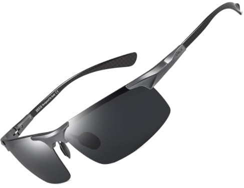 DUCO Men's Sports Polarized Driving Carbon Fiber Sunglasses for Men UV400 Protection