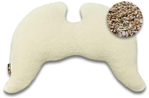 MeroWings Joy Wings Pillow Organic Cotton Plush - with Stone Pine & Spelt Inlay