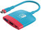 HAGIBIS Switch Docking Station Typ C mit HDMI USB 3.0 und USB C. Handcontroller-Adapter, kompatibel mit Switch, Mackbook, iPad Pro, Note 9 S9 und mehr(Blau und rot)