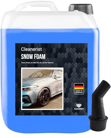 Cleanerist 5 Liter Snow Foam BLAU I Konzentrat | Autoshampoo auch für Wohnwagen & Caravan | Autowäsche I Foamer I Aktivschaum I inkl. Ausgießer