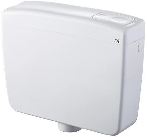 CR 1085 Delta 1 Réservoir de Chasse d'eau Simple Start-Stop Complet, Blanc