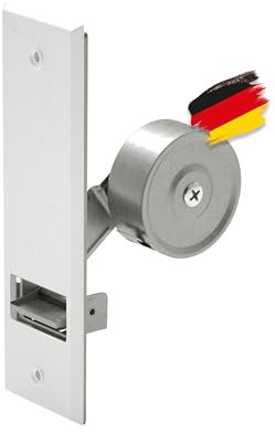 BAUHELD® Avvolgitore per tapparelle da incasso [Made in Germany] – Maxi avvolgitore in acciaio – per tapparelle 23 mm [senza cinghia] – Avvolgitore per tapparelle con copertura bianca – Distanza tra i