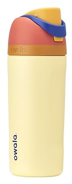 Owala Kids FreeSip Insulated Stainless Steel Water Bottle with Straw for Sports, Travel, and School, BPA-Free Sports Water Bottle, 16 oz, Misty Horizon