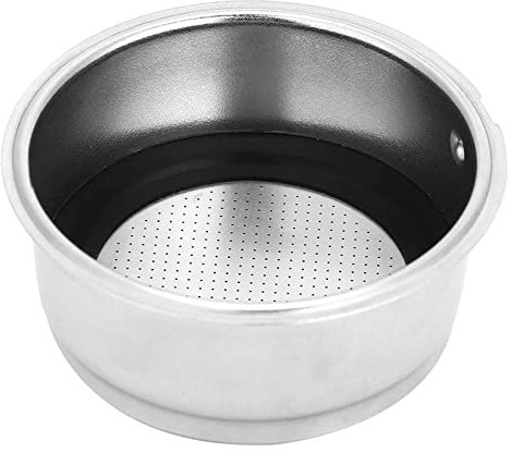 Stainless Steel Coffee Filter, 51mm Filter Basket Pressurized Porous Filter Portafilter Basket Coffee Machine Replacement Accessories