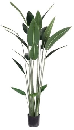 Faux Arbre Grande Plante Artificielle Feuilles de Palmier Vert Feuilles en Plastique Faux bananier Mariage Famille Jardin Salle décoration Réaliste (Size : 160cm)
