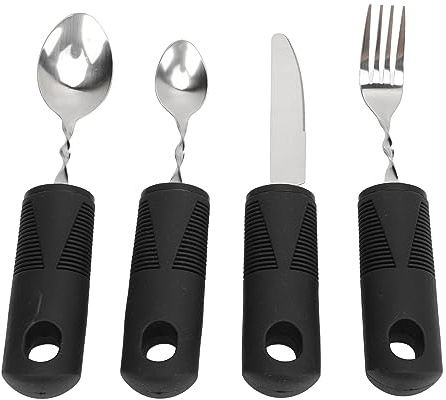 Cubiertos Ponderados, Vajilla Adaptable, Utensilio para Comer, Cucharas Talheres Tremor Tipo Parkinson