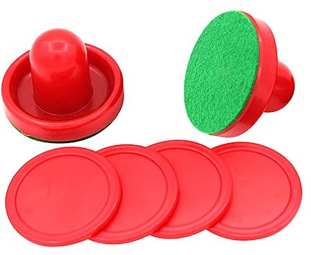 PAMINGONO Airhockey Pucks Satz Ersatzpucks 76mm Harzräder Air Hockey Schieber Hockeyspielzubehör Für Freizeitpark Kinder Bereich
