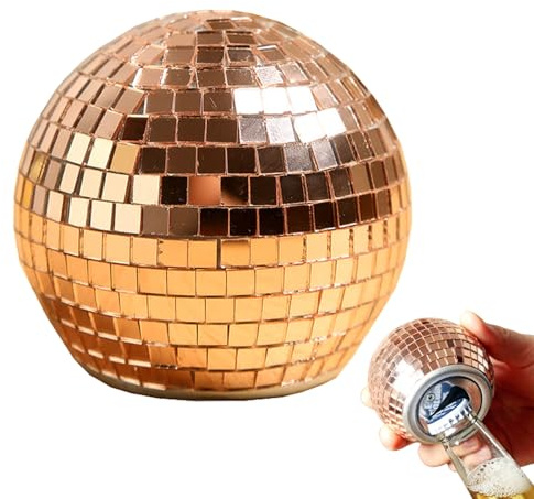 Abrelatas de cerveza - Recogedor de cerveza con forma de bola de discoteca, abrebotellas con diseño de espejo | Abrelatas rápido, abrelatas para de sacacorchos, bares domésticos, cocina, fe