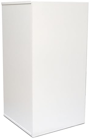 Amtra Soporte Nano Cubo 30 White – Mueble de Madera para acuarios, 30 x 30 x 90 cm Blanco, Base Universal con Estante, Montaje fácil, Estilo clásico y Esencial, Apto para Cualquier decoración