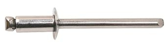 Lot de 50 rivets POP inox A2 TRS standard DEGOMETAL - 4,8 x 12 mm