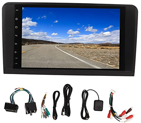 Navegación de DVD de automóvil Brilluxa, Android 11.0 GPS Multimedia Reproduction Reemplazo compatible con GL ML Clase W164 X164 ML350 ML450 GL320 9in 12V 4G 64G