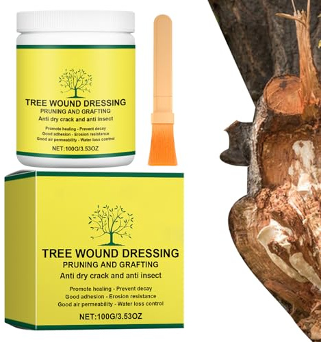 Sellador Para Poda De Árboles Pasta Selladora para Cortes de Árboles 100 g | Para Injertos Y Protector De Plantas, Protección Invernal, Jardín Exterior, Frutal, Bonsái,