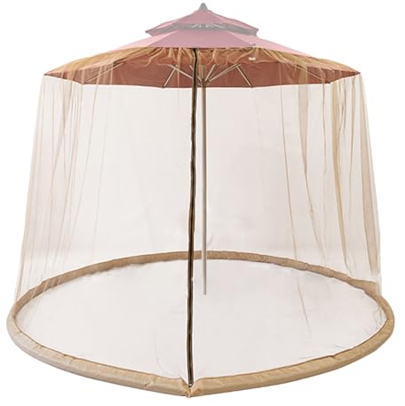 yybng Zanzariera da Gazebo | Schermo per Ombrellone da Esterno - Protezione Solare con Zip 3x2.3 m per Esterni