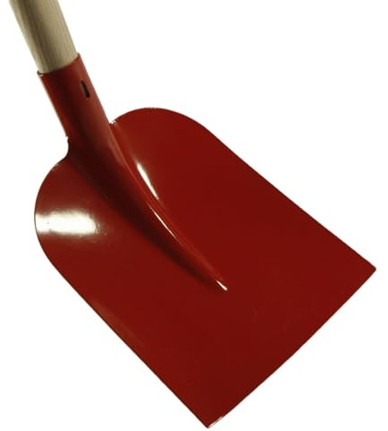 ERPINA® 3er Set Holsteiner Schaufel 27 x 25cm mit Stiel rot - Robustes Schaufelblatt aus Qualitätsstahl für Garten, BAU und Landwirtschaft - Größe 5 ist ideal als Schüppe für Sand, Kies & Split