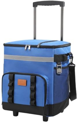 Bolsa refrigeradora enrollable con aislamiento grande, bolsa de almacenamiento en frío enrollable impermeable para playa, camping, picnic al aire libre, enfriador de mango retráctil para viajes a la