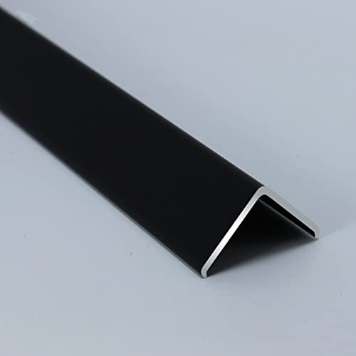 FEFEF 1pc Self-Adhesive Aluminum Wall Edge Protector Corner Guard - for Wood, Tile, Glass Walls -,Frosted Finish Stair Nosing(L160cm W25mm)