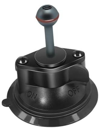 AsrMyjcx Soporte de Ventosa, Resistente, Estable, Profesional, de liberación rápida, con Ventosa Potente, Multiusos, Cabezal esférico de 20 mm.
