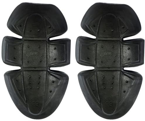 GearX Protezioni in gomma per gomiti, spalle e ginocchia per giacca e pantaloni da moto, certificazione CE, Livello 1