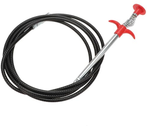 Hohopeti Outil de Dragage de Canalisations Flexible 300 CM Crochet Multifonctionnel pour Nettoyage de Canalisations Pince de Débouchage pour Wc et Lavabo Récupération de Cheveux et