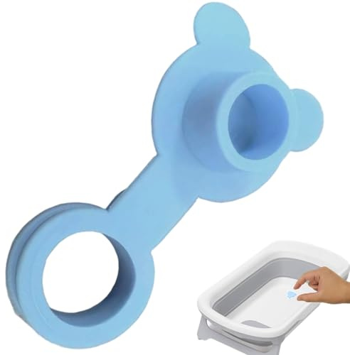 Peosaard badkarsplugg, badkarspropp för babybadkar, läckagesäker silikonplugg, återanvändbar badpropp för badkar med vattenutlopp diameter på 3,5 cm, bad för