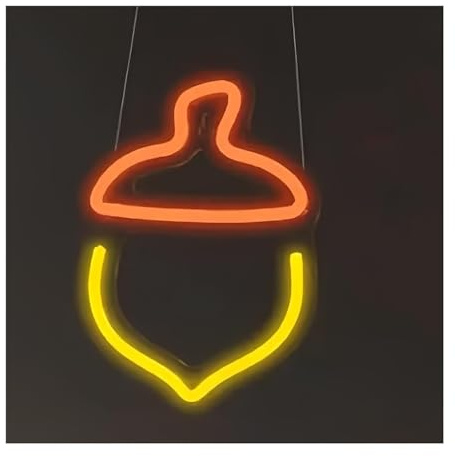 Ozzyr insegna al neon Per la decorazione delle feste con insegne al neon, acero per foglia, nocciola, autunno per(A)