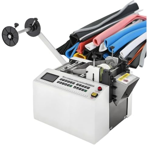 ShaiVrissian Tagliatubi Automatico per Tubi in Plastica,Macchina da Taglio Elettrica Ad Alta velocità,Taglio Netto,Funzionamento Semplice,per PVC,Tubo Flessibile E Cavi Elettrici