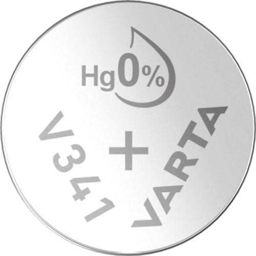 VARTA Batterien V341/SR714 Knopfzelle, 1 Stück, Silver Coin, 1,55V, für elektronische Kleingeräte - Uhren, Autoschlüssel, Fernbedienungen, Waagen