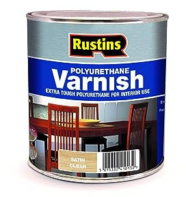 Rustins Polyurethane Varnish Clear Satin 500ml