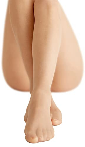 Pretty Polly Women's Naturals Sandal Toe, Beige (Barely There), S-M
