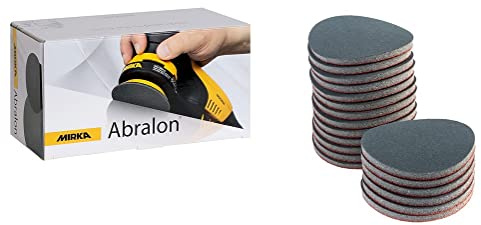 Mirka Abralon Sanding Discs 77mm Hook & Loop 4000 Grit 20 Pack | Hook & Loop Abralon Discs for Fine Polishing and Sanding Lacquer Wood Plastic High Gloss Finish