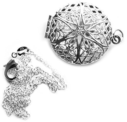 Anhänger Amulett Medaillon zum Öffnen Silber 925 - Yoga Esoterik Spiritualität Meditation sunje Design